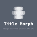Title Morph  screen for extension Chrome web store in OffiDocs Chromium