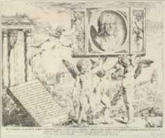 Free download Title plate to set of four prints (plus this title page) of frescoes by Andrea Mantegna in the Ovetari Chapel of the Church of the Eremitani, Padua free photo or picture to be edited with GIMP online image editor