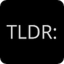 TLDR App  screen for extension Chrome web store in OffiDocs Chromium