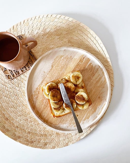 Free download toast banana breakfast coffee food free picture to be edited with GIMP free online image editor