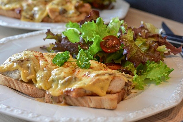 Free download toast salad food dish cuisine free picture to be edited with GIMP free online image editor