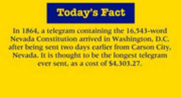 Free download Todays Fact About The Longest Telegram In Nevada free photo or picture to be edited with GIMP online image editor