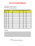 Gratis download To Do Work Planner DOC-, XLS- of PPT-sjabloon gratis te bewerken met LibreOffice online of OpenOffice Desktop online