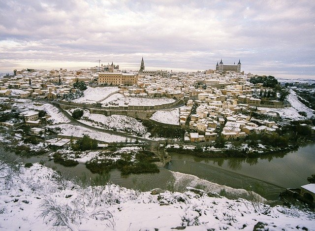 Free download Toledo Nevado Snow Tagus -  free photo or picture to be edited with GIMP online image editor