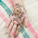 Top View of a Hand with a Henna Tattoo  screen for extension Chrome web store in OffiDocs Chromium
