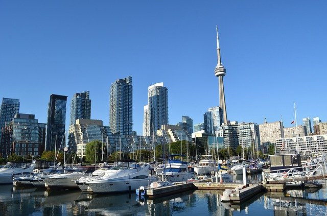 Free download toronto canada cn tower skyscrapers free picture to be edited with GIMP free online image editor