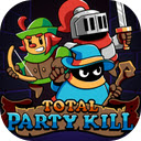 Total Party Kill Game Control 3 unique heroes to reach the end zone!  screen for extension Chrome web store in OffiDocs Chromium