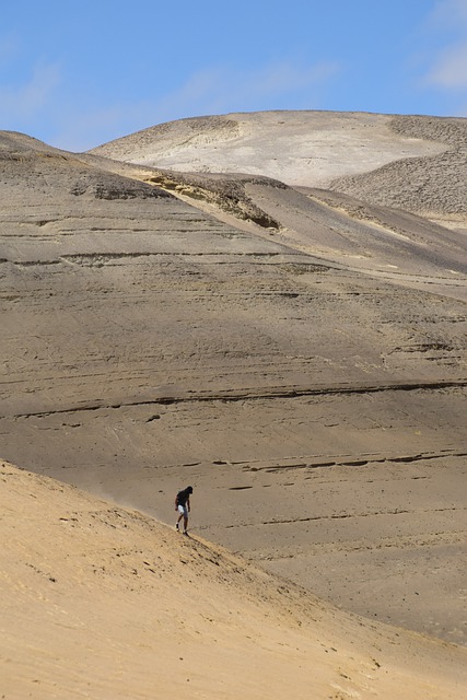 Free download to travel desert human sand hike free picture to be edited with GIMP free online image editor