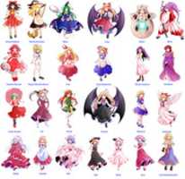 Free download Touhou 1-5 Characters free photo or picture to be edited with GIMP online image editor