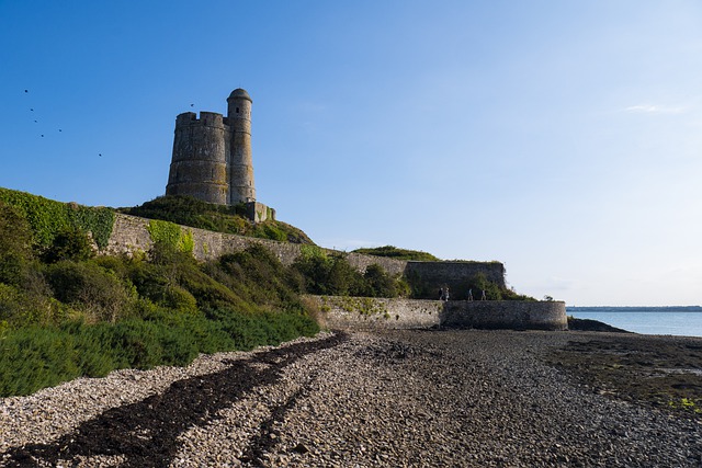 Free download tour vauban la hougue beach france free picture to be edited with GIMP free online image editor