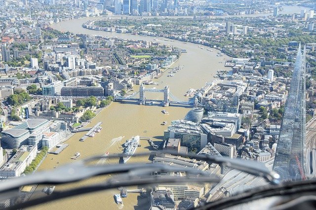 Descarga gratuita Tower Bridge Shard River Thames - foto o imagen gratuita para editar con el editor de imágenes en línea GIMP