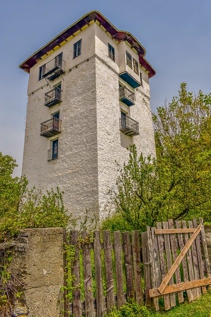 Free download Tower House Architecture -  free photo or picture to be edited with GIMP online image editor