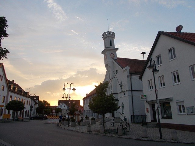 Free download Town Hall Nandlstadt Bavaria -  free photo or picture to be edited with GIMP online image editor