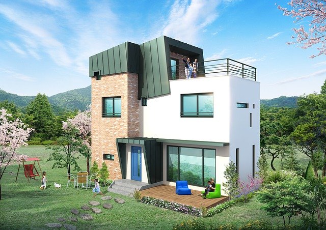 Free download townhouse architecture 3d rendering free picture to be edited with GIMP free online image editor
