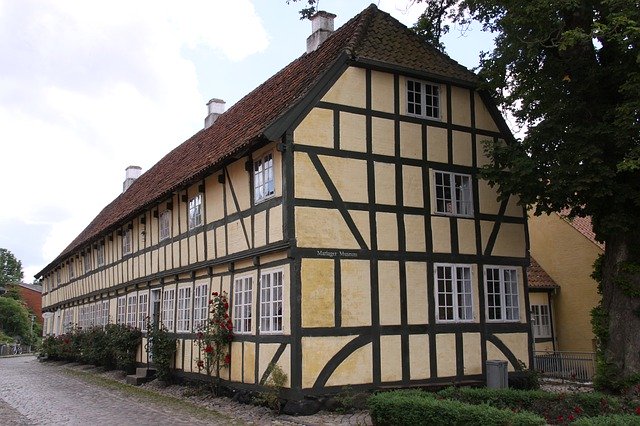 Безкоштовно завантажте Townhouse Medieval Town Mariager - безкоштовну фотографію або зображення для редагування за допомогою онлайн-редактора зображень GIMP