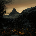 Town in a Mountain Valley at Night  screen for extension Chrome web store in OffiDocs Chromium