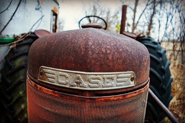 Free download Tractor Abandoned Rusted -  free photo or picture to be edited with GIMP online image editor