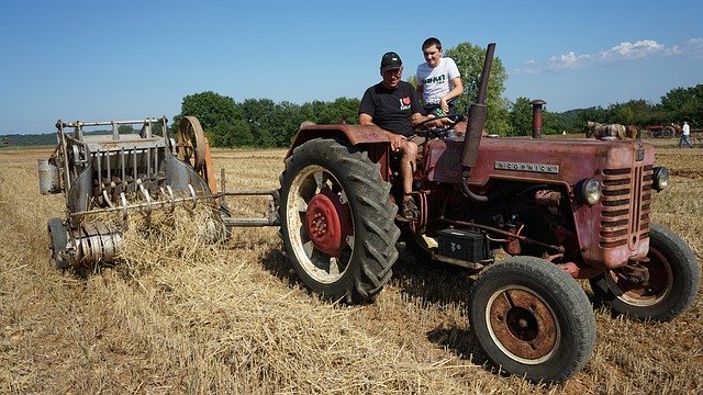 Free download Tractor Agricultural Farm -  free photo or picture to be edited with GIMP online image editor