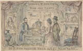 Free download Trade card for Samuel P. Avery, New York free photo or picture to be edited with GIMP online image editor
