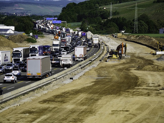Free download traffic jam construction site free picture to be edited with GIMP free online image editor