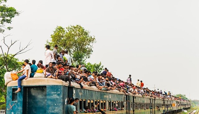 Free download Train Busy Crowd -  free photo or picture to be edited with GIMP online image editor