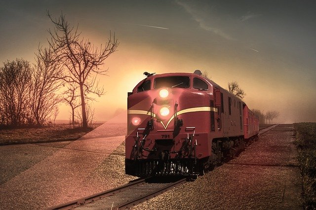 Free download Train Field Nature -  free photo or picture to be edited with GIMP online image editor