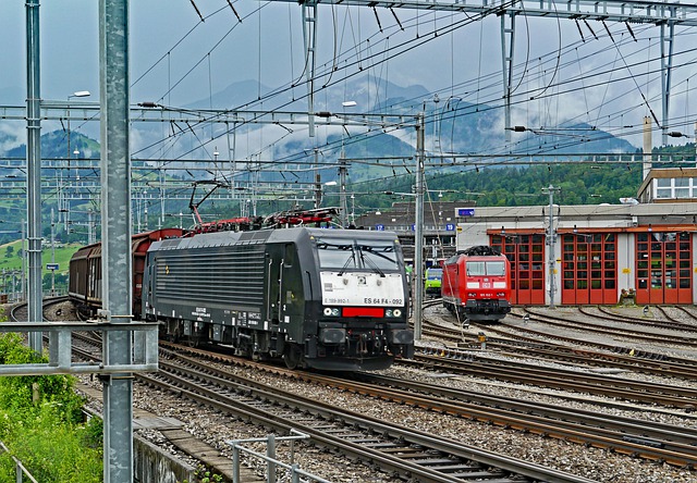 Free download train railroad mountains to travel free picture to be edited with GIMP free online image editor