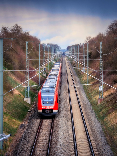 Free download train rails tracks regional traffic free picture to be edited with GIMP free online image editor