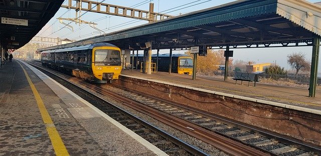 Free download Train Railway Platform -  free photo or picture to be edited with GIMP online image editor