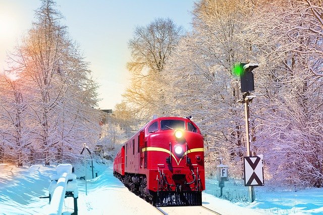 Free picture Train Snow Ice -  to be edited by GIMP free image editor by OffiDocs