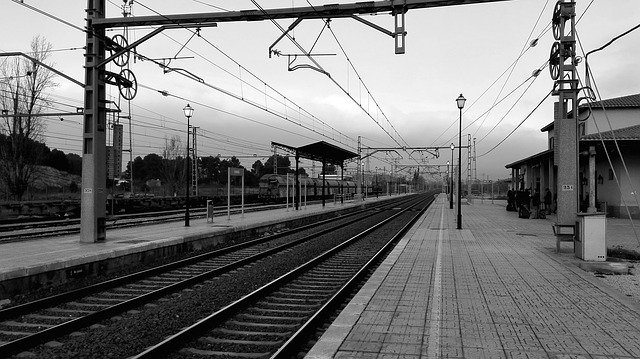 Free download Train Station Cold -  free photo or picture to be edited with GIMP online image editor