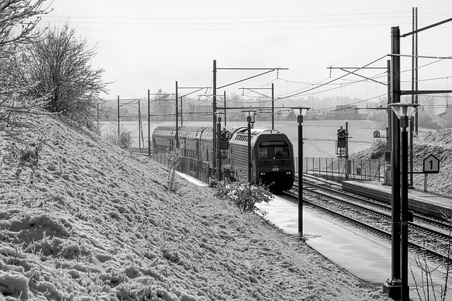 Free download train transport snow cold traffic free picture to be edited with GIMP free online image editor