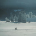 Tranquil Winter Landscape with Hikers  screen for extension Chrome web store in OffiDocs Chromium
