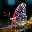 Transparent butterfly wallpaper  screen for extension Chrome web store in OffiDocs Chromium