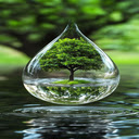 Transparent water drop wallpaper  screen for extension Chrome web store in OffiDocs Chromium
