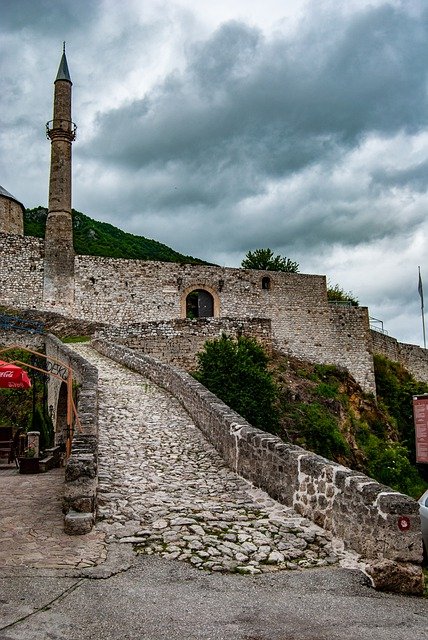 Free download travnik fortress tower turret free picture to be edited with GIMP free online image editor