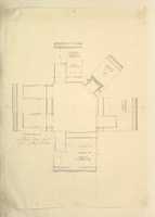 Free download Treasury House, 10 Downing Street, London: Plan of Sir Robert Walpoles Dressing Room (Middle Room, West Front, First Floor) free photo or picture to be edited with GIMP online image editor