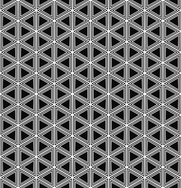 Free download Triangle Pattern Repeating Black -  free illustration to be edited with GIMP free online image editor