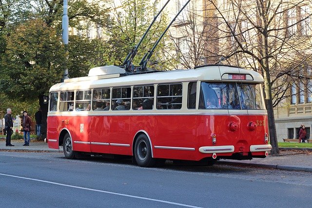Free download trolley old retro skoda 9tr free picture to be edited with GIMP free online image editor