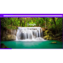 Tropical rainforest with waterfall  screen for extension Chrome web store in OffiDocs Chromium