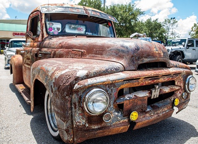 Free download Truck Pickup Rust Antique -  free photo or picture to be edited with GIMP online image editor