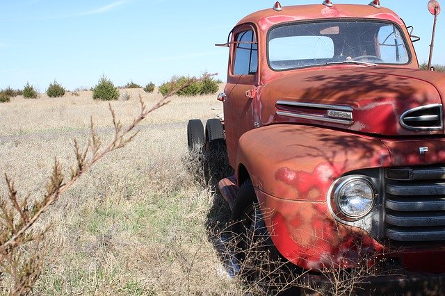 Free download Truck Vintage Red -  free photo or picture to be edited with GIMP online image editor