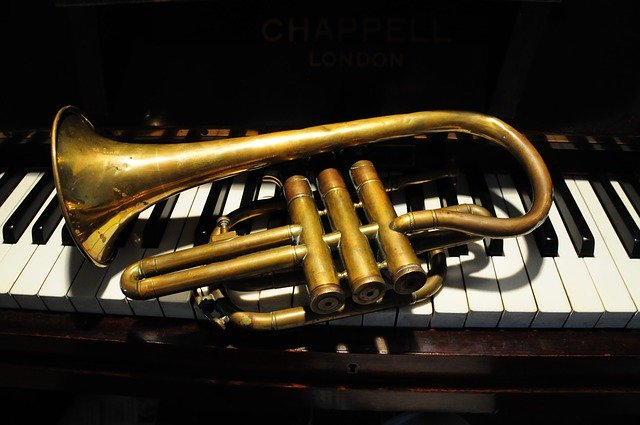 Free download Trumpet Music Piano -  free photo or picture to be edited with GIMP online image editor