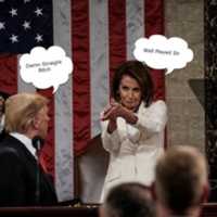 Free download trump-pelosi-clap-sotu free photo or picture to be edited with GIMP online image editor