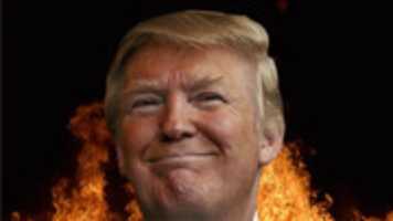 Free download Trump smiling even while burning hell free photo or picture to be edited with GIMP online image editor