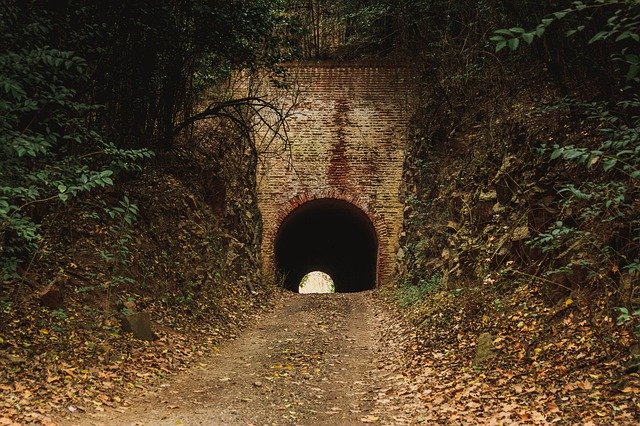 Free download Tunnel Autumn Stone -  free photo or picture to be edited with GIMP online image editor