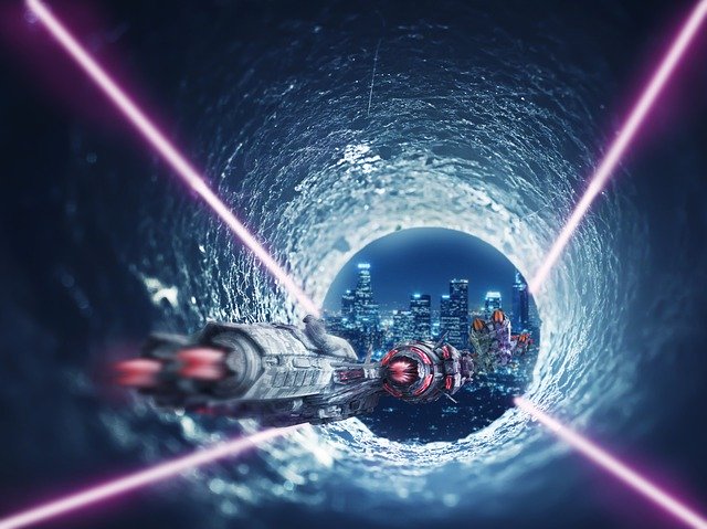 Free download Tunnel Future Neon -  free illustration to be edited with GIMP free online image editor