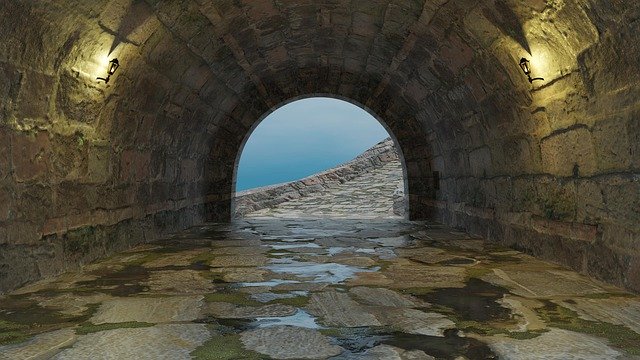 Free download Tunnel Output Dark -  free illustration to be edited with GIMP free online image editor