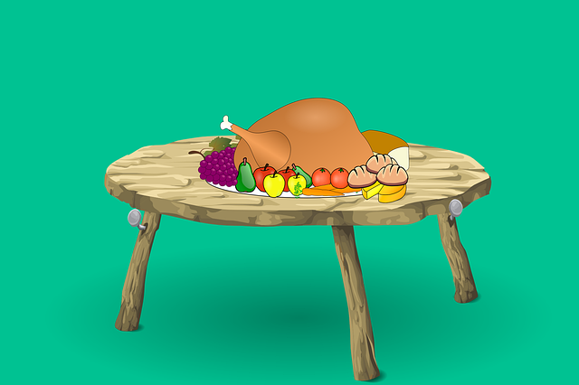 Free download Turkey Table Food -  free illustration to be edited with GIMP free online image editor