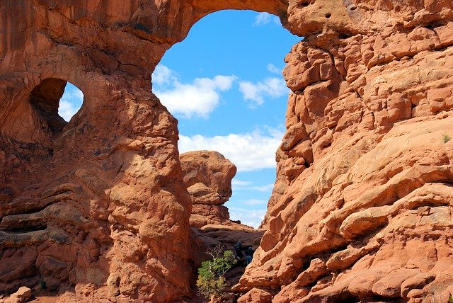 Free download Turret Arch Sandstone Fin -  free photo or picture to be edited with GIMP online image editor